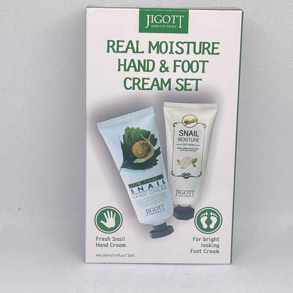 JIGOTT Real Moisture Hand & Foot Cream set 3.4 fl. Oz. Each